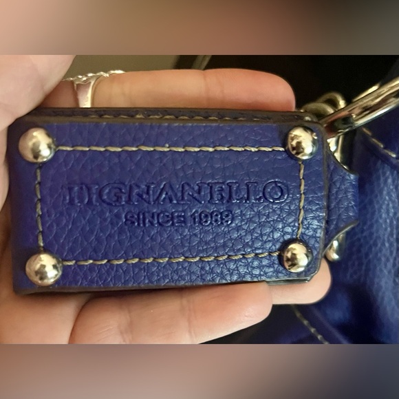 PERFECT CONDITION BARELY USED TIGNANELLO CROSSBODY/SHOULDER BAG IN BEST BLUE!!! - Picture 12 of 16